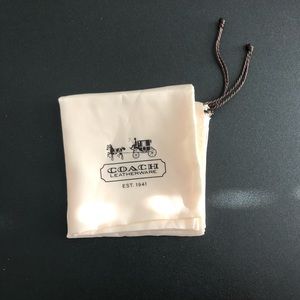 Coach drawstring dust bag